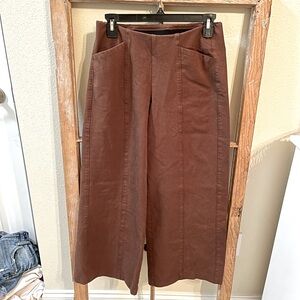Old Navy Pixie Wide Leg Petite Brown Pants
